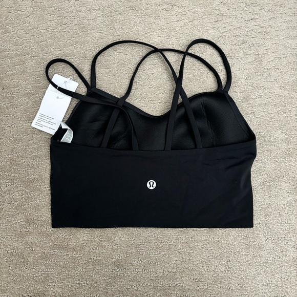 Lululemon Athletica Black Like a Cloud Longline Light Support Bra - Picture 3 of 5